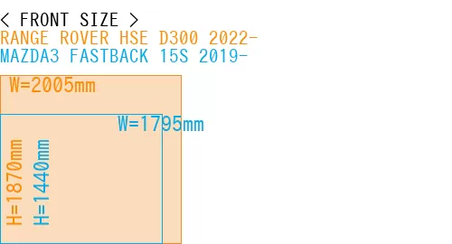 #RANGE ROVER HSE D300 2022- + MAZDA3 FASTBACK 15S 2019-